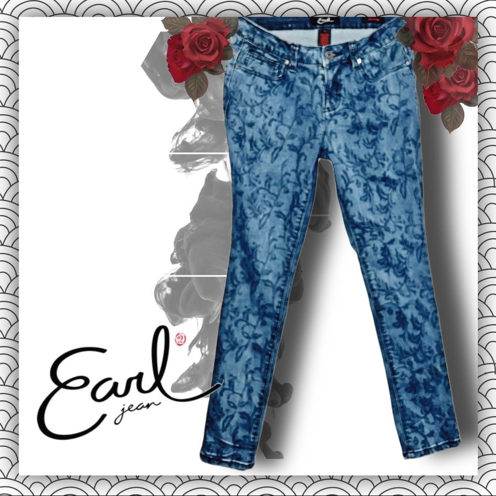 Earl Jeans Womens Skinny Ankle Denim Jeans